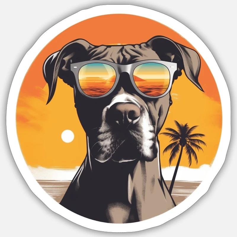 Boxer Sticker size S (10 x 10 cm)