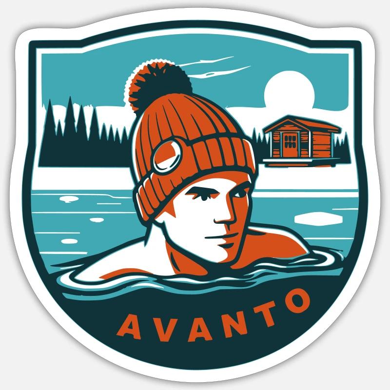 Anthony - Sticker size S (10 x 10 cm) - white matte