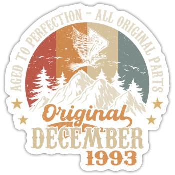 Décembre 1993 Jubilé 1993 Légendes Décembre - Sticker taille S (10 x 10 cm) - blanc mat - Devant