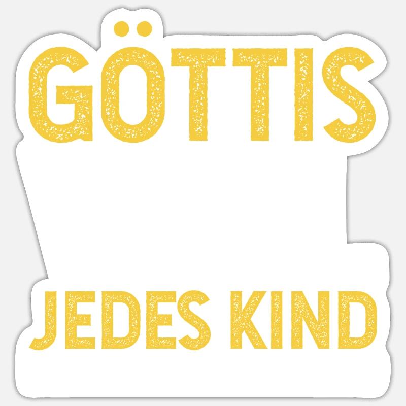Götti Komplize - Sticker Größe S (10 x 10 cm) - Mattweiß