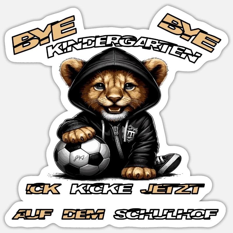 kickeschulhof - Sticker Größe S (10 x 10 cm) - Mattweiß