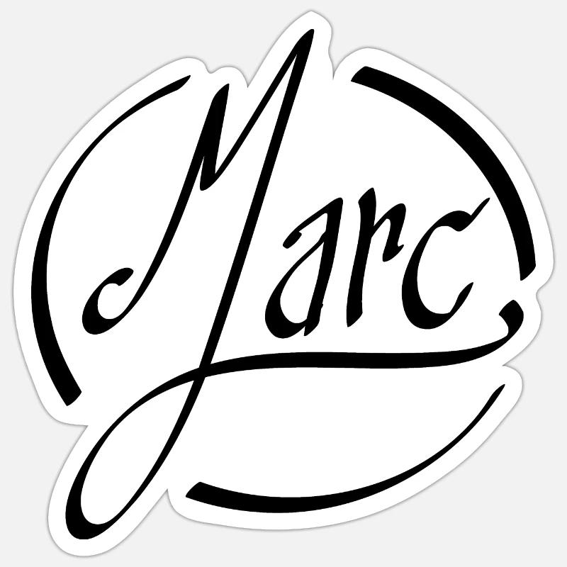 Marc Sticker taille S (10 x 10 cm)