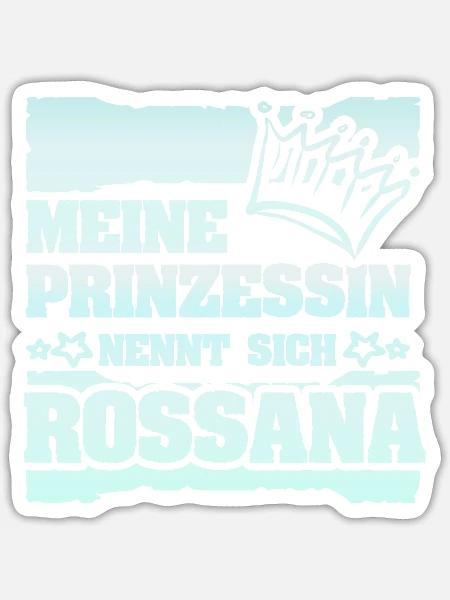 Geschenk für Rossana - Sticker Größe S (10 x 10 cm) - Mattweiß