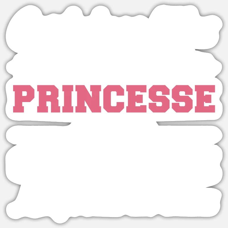 Princesse Comptable Sticker taille S (10 x 10 cm)