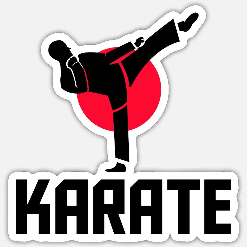 karate Sticker size S (10 x 10 cm)