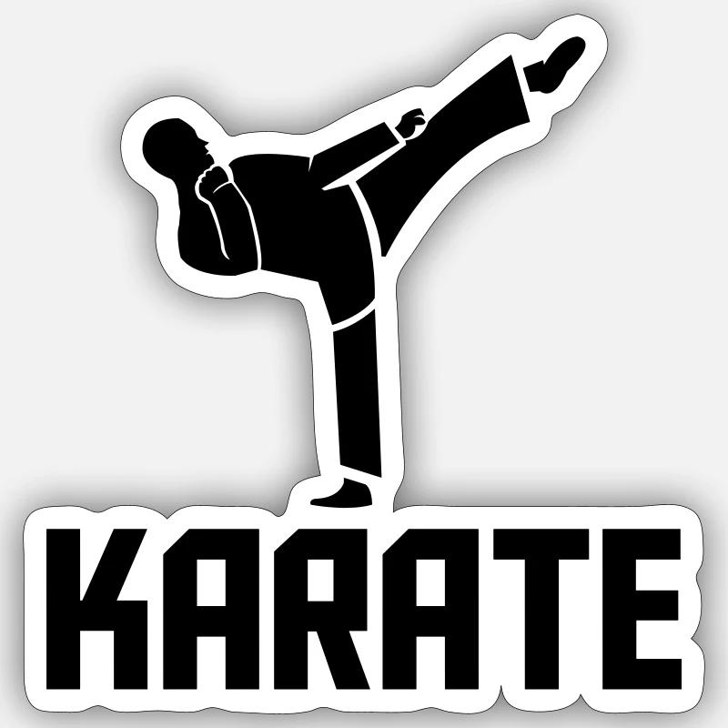 karate Sticker size S (10 x 10 cm)