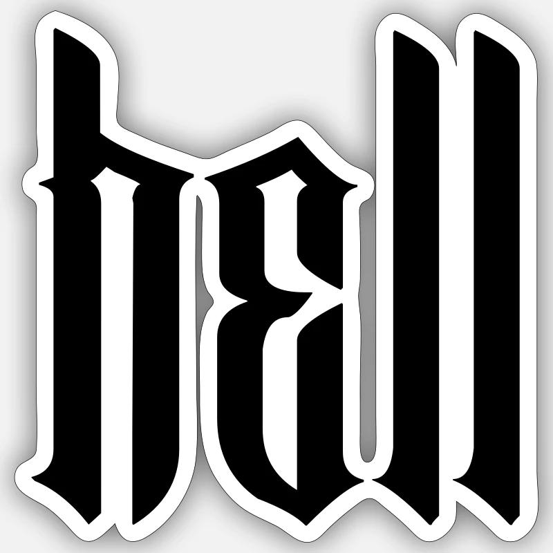 type moderne de l’enfer Sticker taille S (10 x 10 cm)