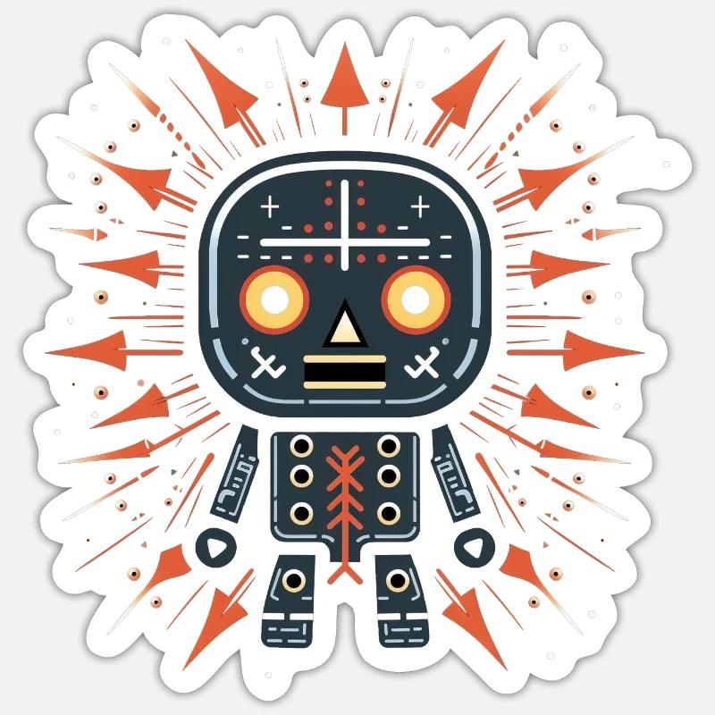 Stilvolle Veränderung mit Voodoo Puppet Mode Sticker Größe S (10 x 10 cm)