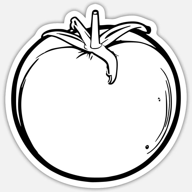 Tomate Sticker Größe S (10 x 10 cm)