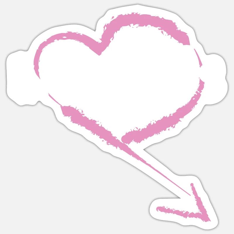 Krankenschwestern, ich liebe euch - Sticker Größe S (10 x 10 cm) - Mattweiß