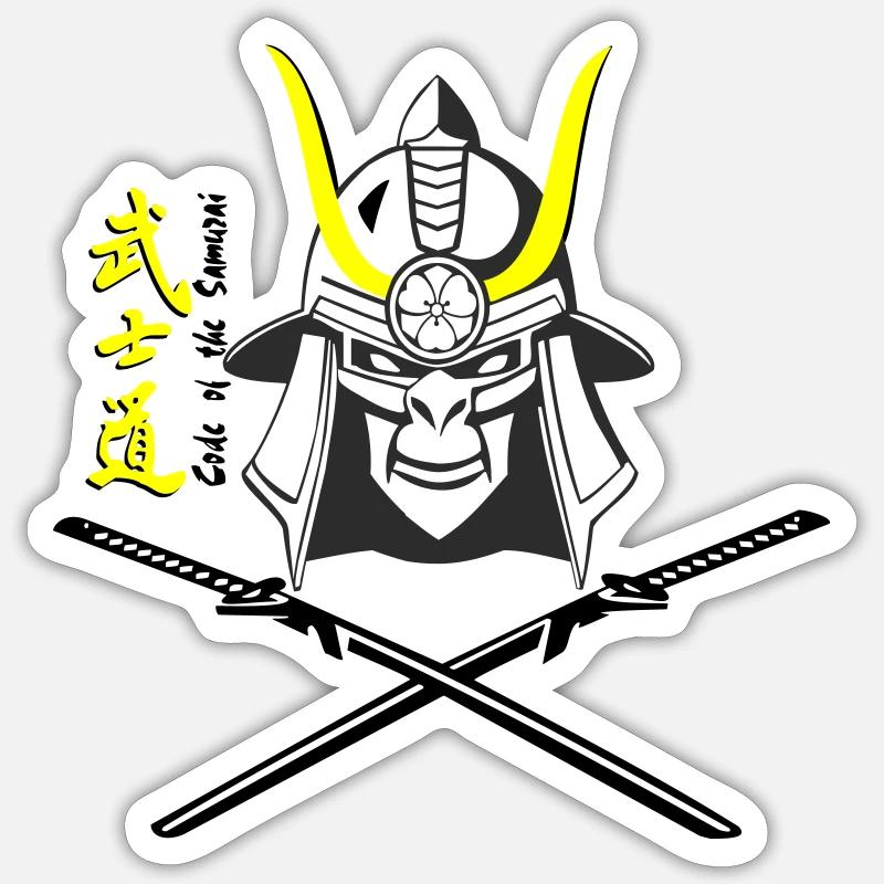 Samuraihelm Kabuto 5 Sticker Größe S (10 x 10 cm)