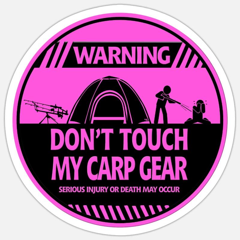 Carp - Sticker size S (10 x 10 cm) - white matte