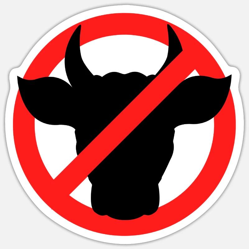 Transport d’animaux Vache Veaux Vaches - Sticker taille S (10 x 10 cm) - blanc mat
