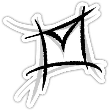 Email, envelope icon. Philatelist - Sticker size S (10 x 10 cm) - white matte - Front