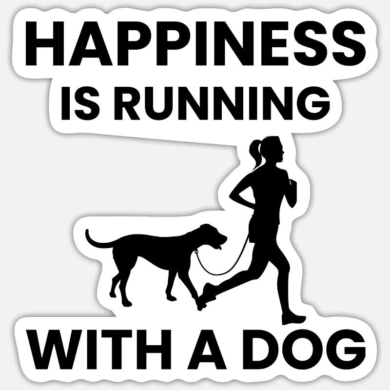 Marathon Courir Jogging - Sticker taille S (10 x 10 cm) - blanc mat