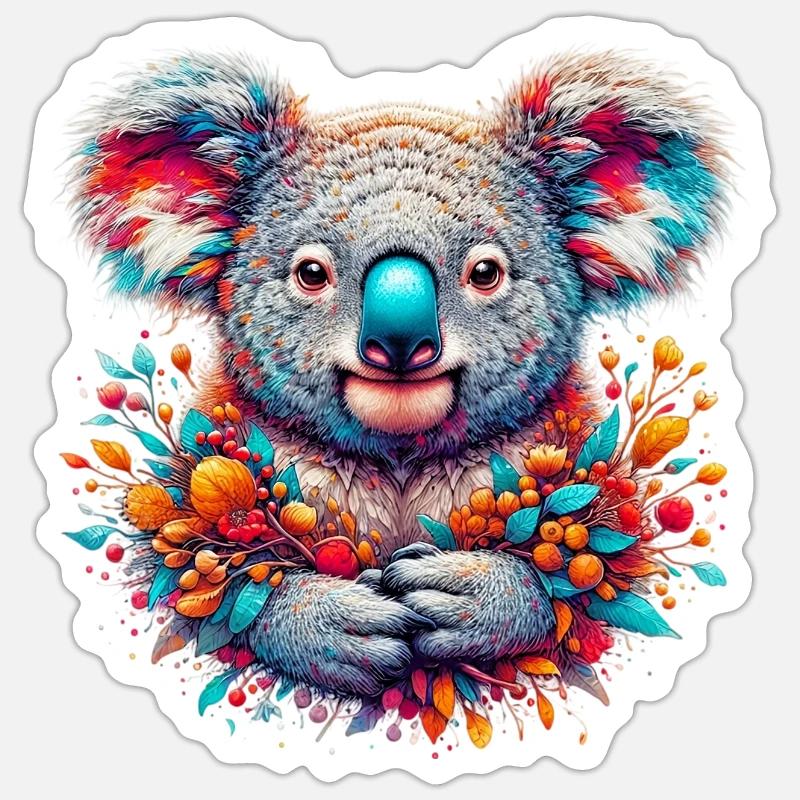 Koala - Sticker size S (10 x 10 cm) - white matte