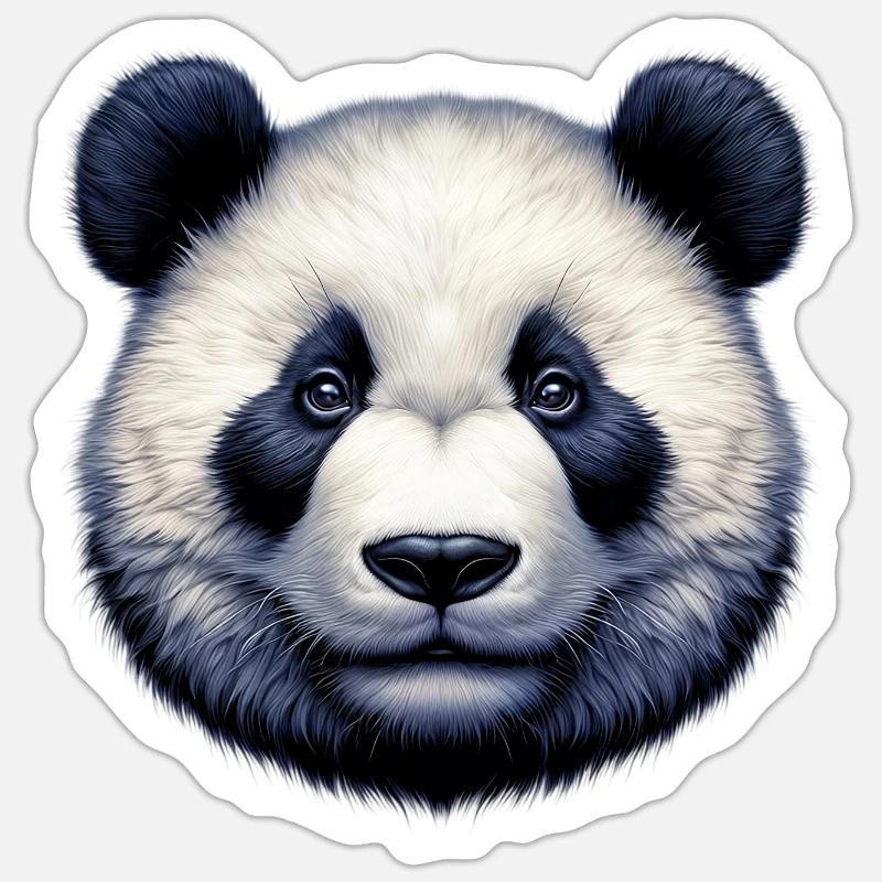 Panda - Sticker size S (10 x 10 cm) - white matte
