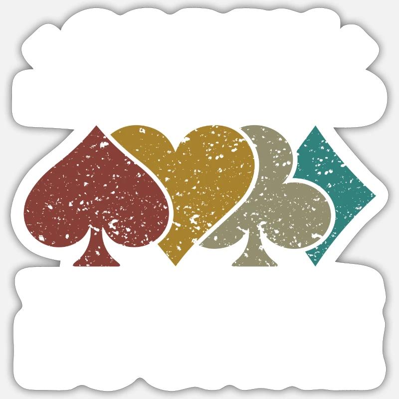 Sorry For What I Said While Playing Euchre Sticker taille S (10 x 10 cm)