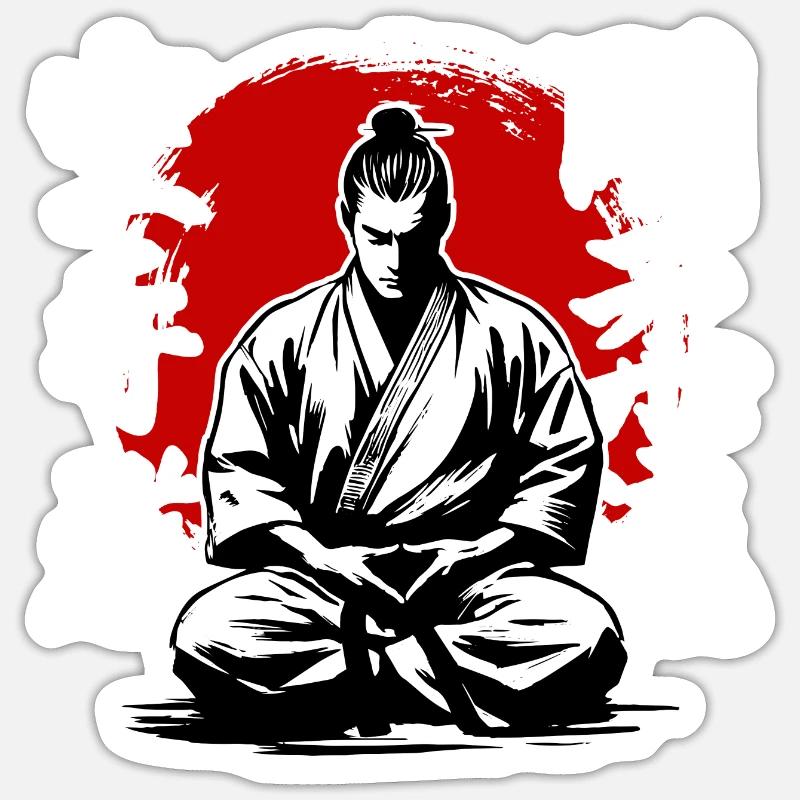 Samurai Goju Ryu Karate Martial Arts Style Sticker size S (10 x 10 cm)