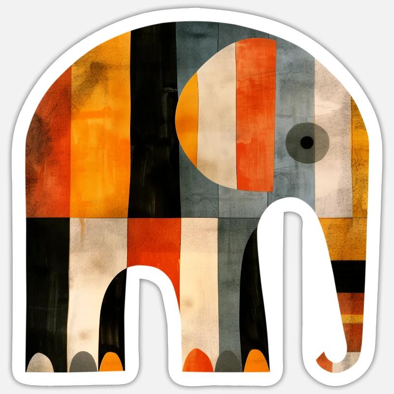 Elephant Sticker size S (10 x 10 cm)