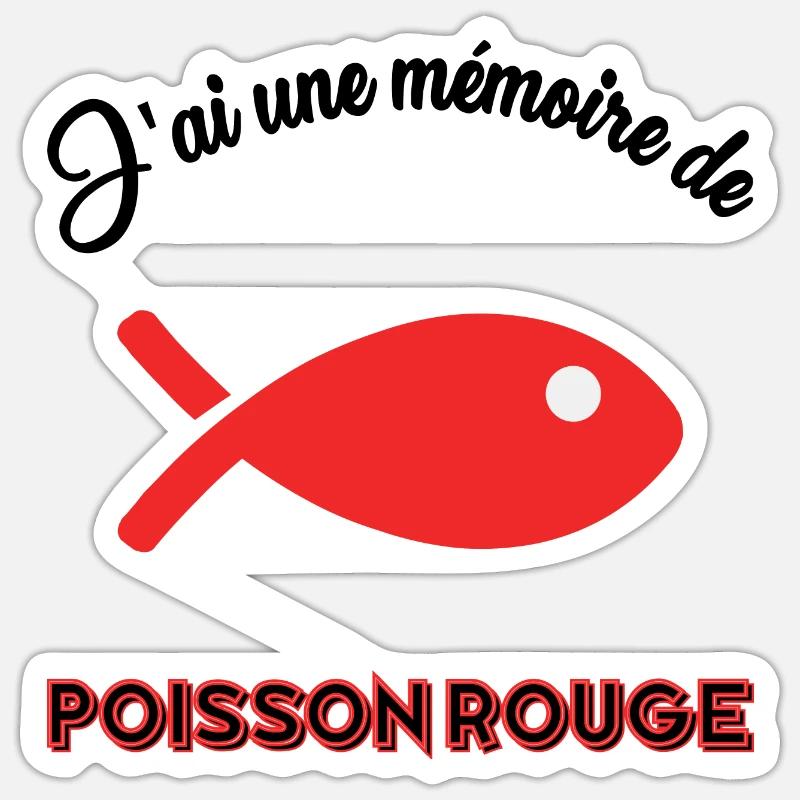 FISH. MEMORY Sticker size S (10 x 10 cm)