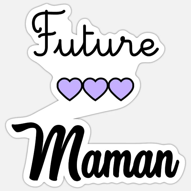 WERDENDE MAMA Sticker Größe S (10 x 10 cm)