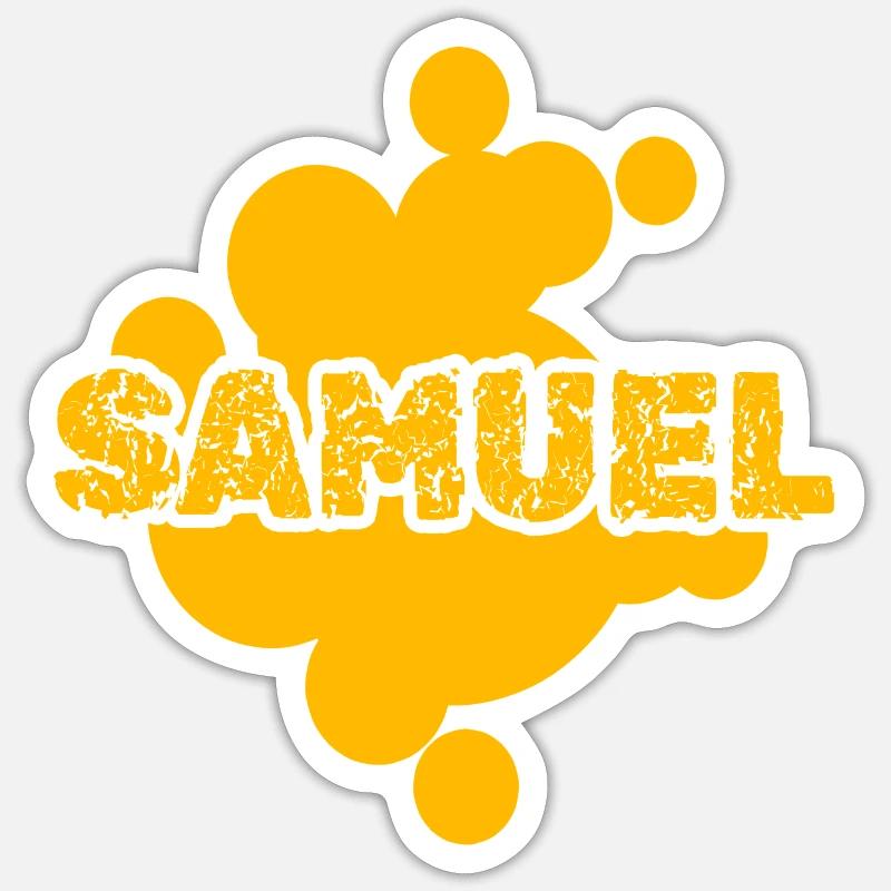 Samuel as a painter Sticker size S (10 x 10 cm)