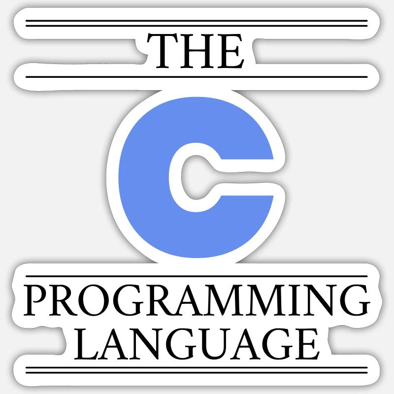 Le langage de programmation C Sticker taille S (10 x 10 cm)
