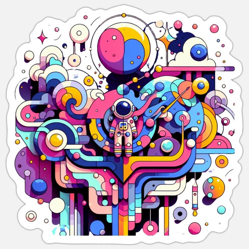 Spatial Environment - Sticker size S (10 x 10 cm) - white matte
