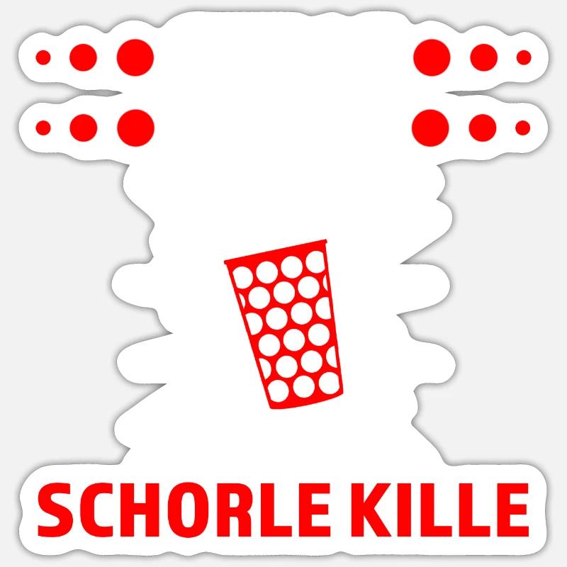 Schorle Pfälzer Dubbeglas Geschenk Sticker Größe S (10 x 10 cm)