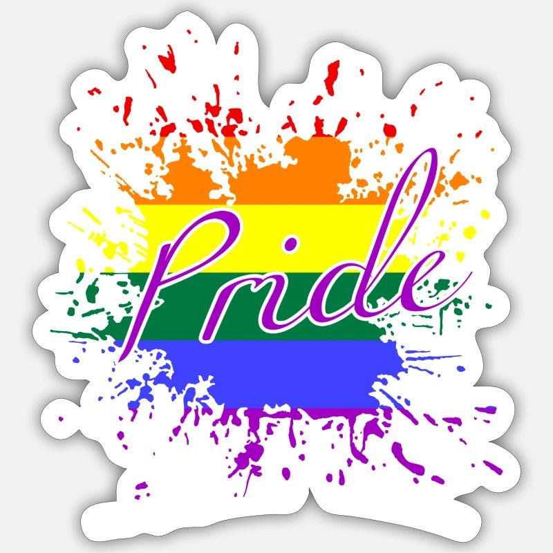 Pride Month - Sticker Größe S (10 x 10 cm) - Mattweiß