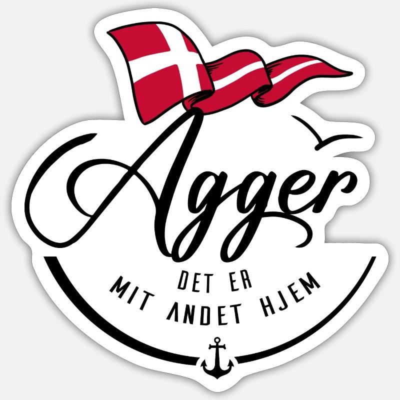 AGGER - Ma résidence secondaire - b Sticker taille S (10 x 10 cm)