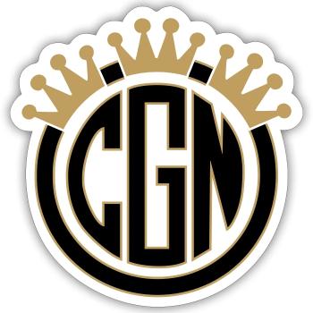 CGN Logo 3 - Sticker Größe S (10 x 10 cm) - Mattweiß - Vorne