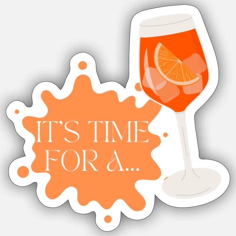 It's time for a... - Sticker Größe S (10 x 10 cm) - Mattweiß