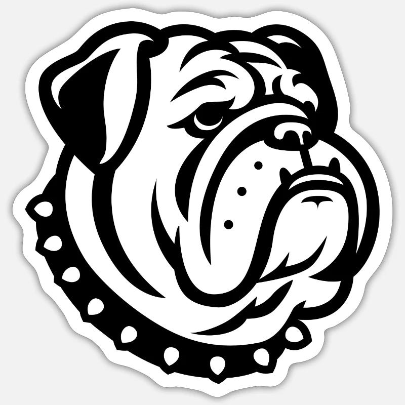 Bouledogue Sticker taille S (10 x 10 cm)