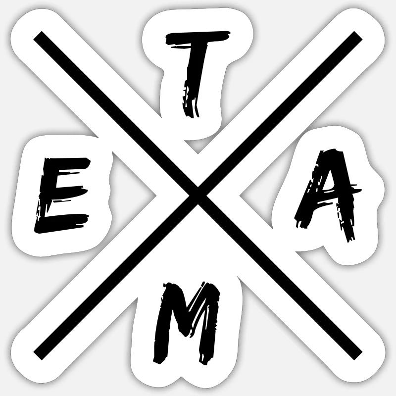 team design Sticker Größe S (10 x 10 cm)