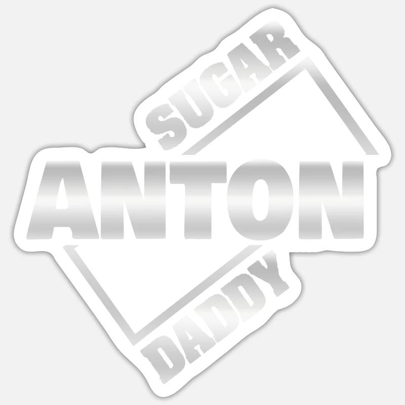 Anton as a sugar daddy Sticker size S (10 x 10 cm)