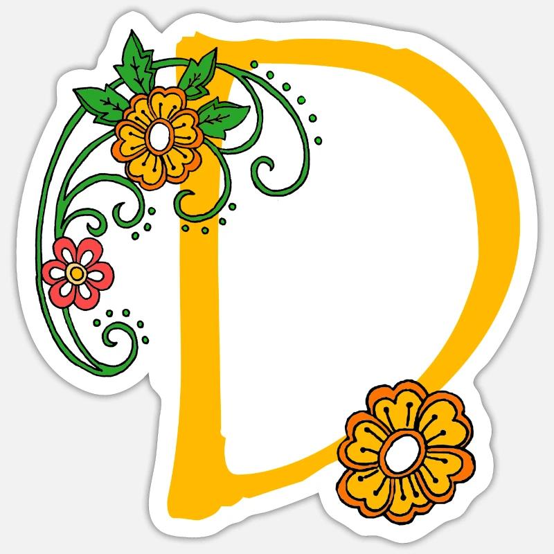 Fleur 30 D - Sticker taille S (10 x 10 cm) - blanc mat
