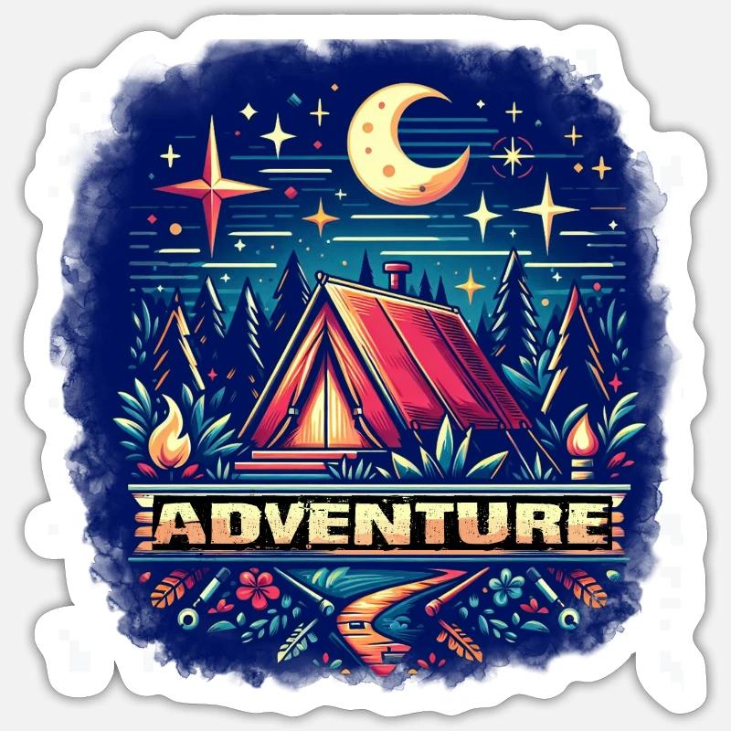Aventure Sticker taille S (10 x 10 cm)