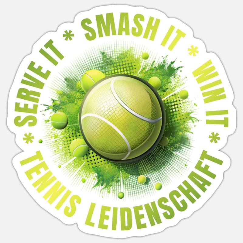 Serve it - Smash it - win it Sticker Größe S (10 x 10 cm)