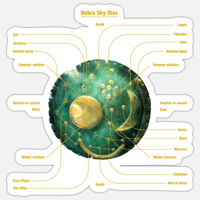 Disque céleste Sticker taille S (10 x 10 cm)