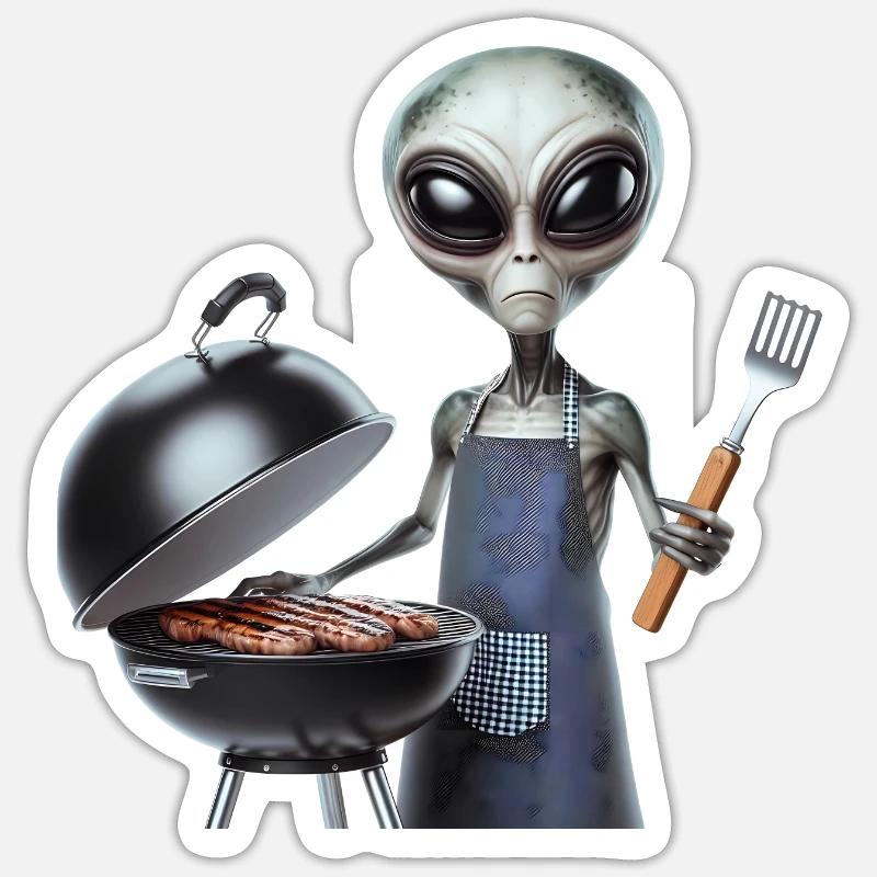 Alien Koch Sticker size S (10 x 10 cm)