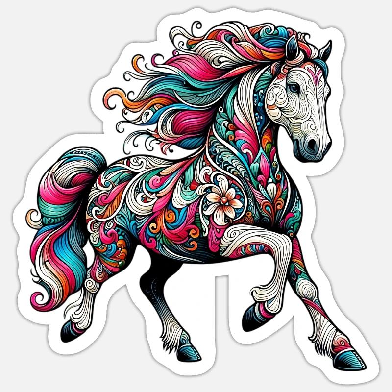Cheval Sticker taille S (10 x 10 cm)