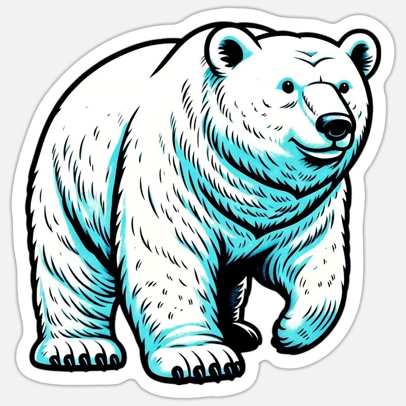 Polar bear Sticker size S (10 x 10 cm)