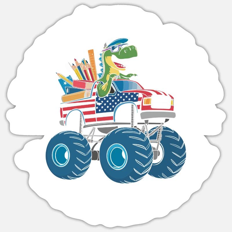 Trex Einschulung Sticker Größe S (10 x 10 cm)