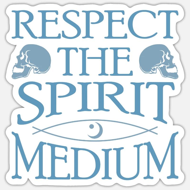 Professional Ghost Hunter Funny Respect Medium Sticker size S (10 x 10 cm)
