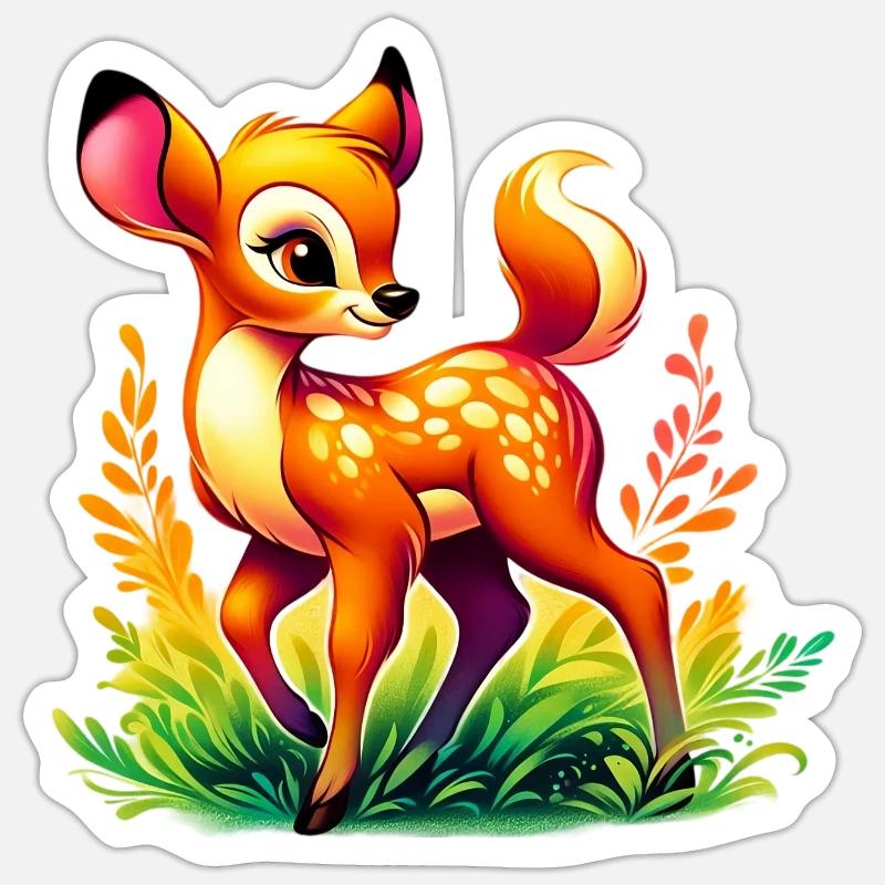 Faon Sticker taille S (10 x 10 cm)