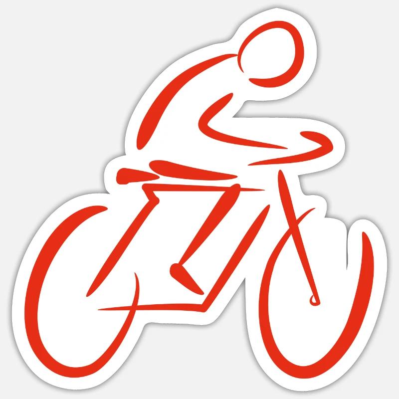 Bicycle stylized Sticker size S (10 x 10 cm)