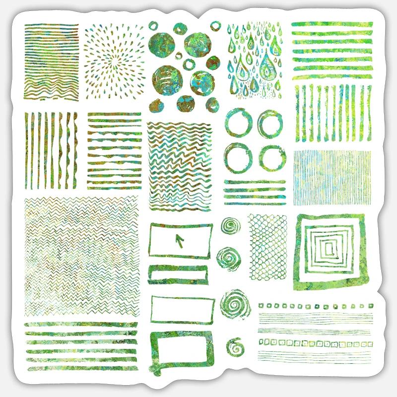 Graphique Sticker taille S (10 x 10 cm)