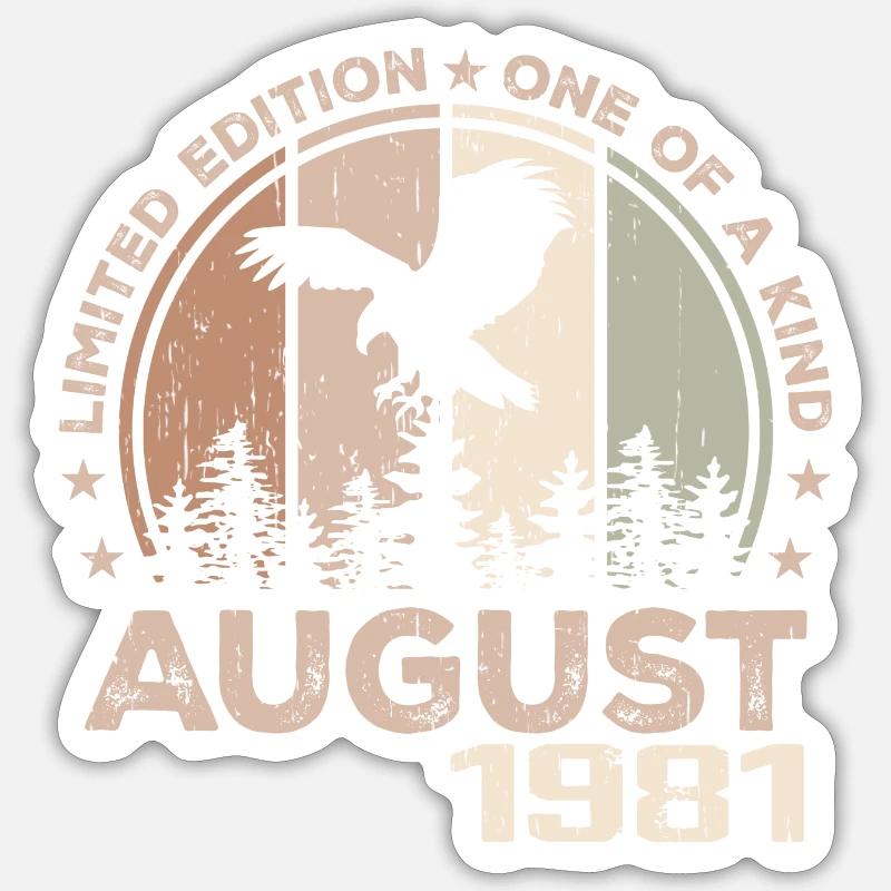 Incomparable since August 1981, 43rd Anniversary Sticker size S (10 x 10 cm)